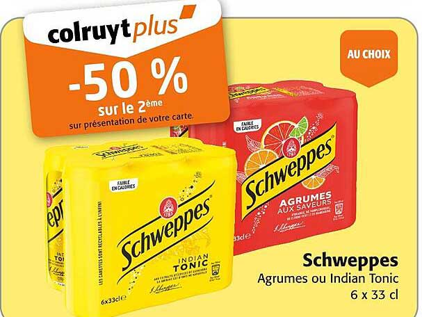 Schweppes - Agrumes ou Indian Tonic