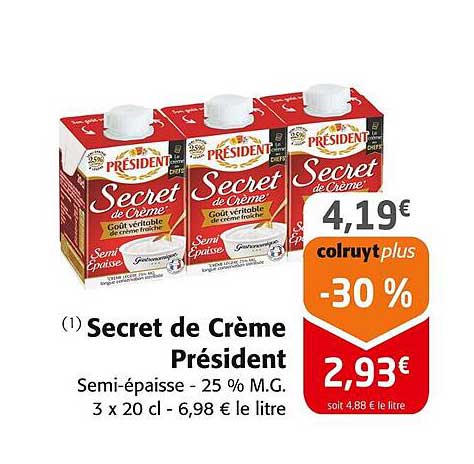Secret de Crème Président