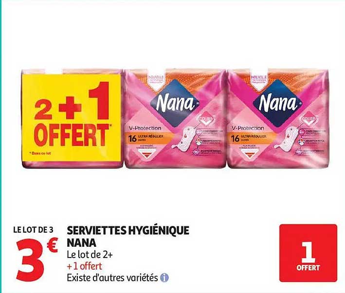 SERVIETTES HYGIÉNIQUE NANA