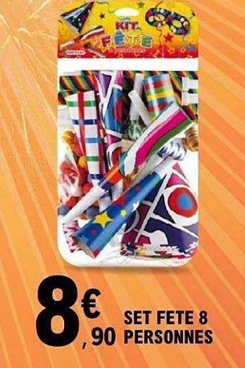 SET FETE 8 PERSONNES