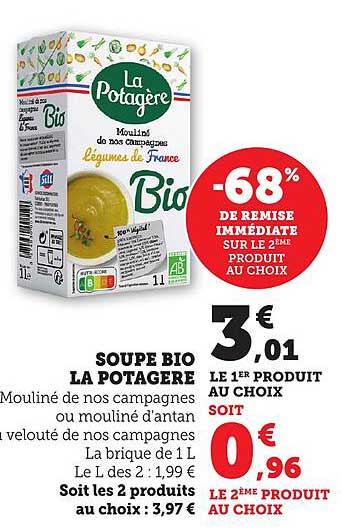 SOUPE BIO LA POTAGERE