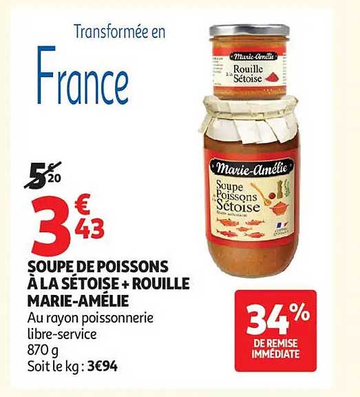 SOUPES DE POISSONS À LA SÉTOISE + ROUILLE MARIE-AMÉLIE