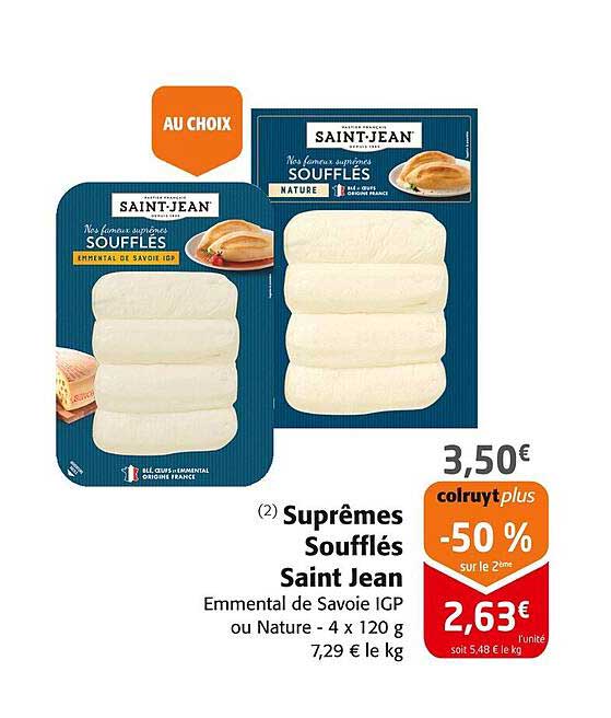 Suprêmes Soufflés Saint Jean