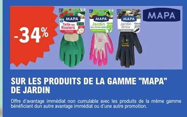 SUR LES PRODUITS DE LA GAMME "MAPA" DE JARDIN