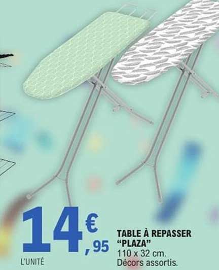 TABLE À REPASSER "PLAZA"