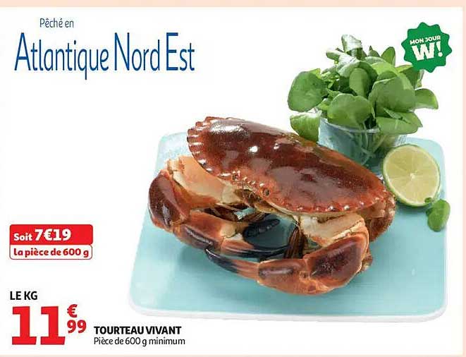 TARIF SPÉCIAL SUR LE TOURTEAU VIVANT