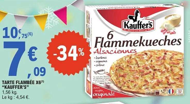 TARTE FLAMBÉE X6 "KAUFFER'S"