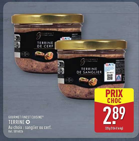 Terrine de Sanglier ou de Cerf
