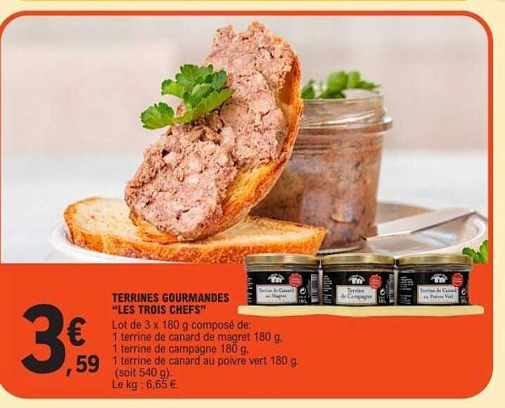 TERRINES GOURMANDES "LES TROIS CHEFS"