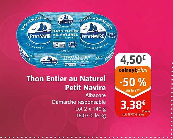 Thon Entier au Naturel Petit Navire