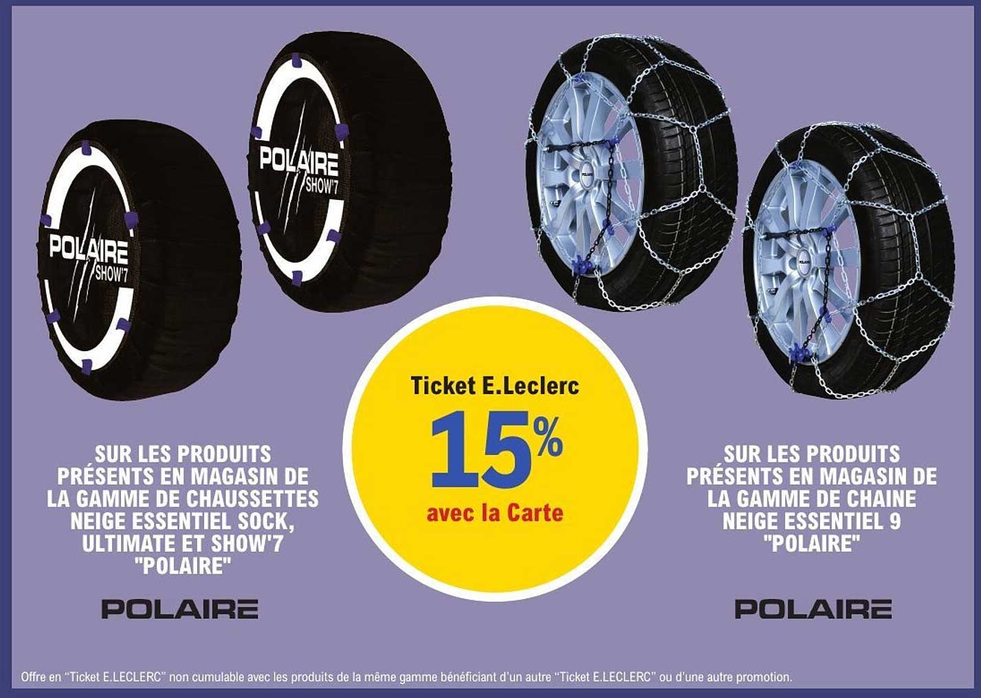 Ticket E.Leclerc 15% avec la Carte