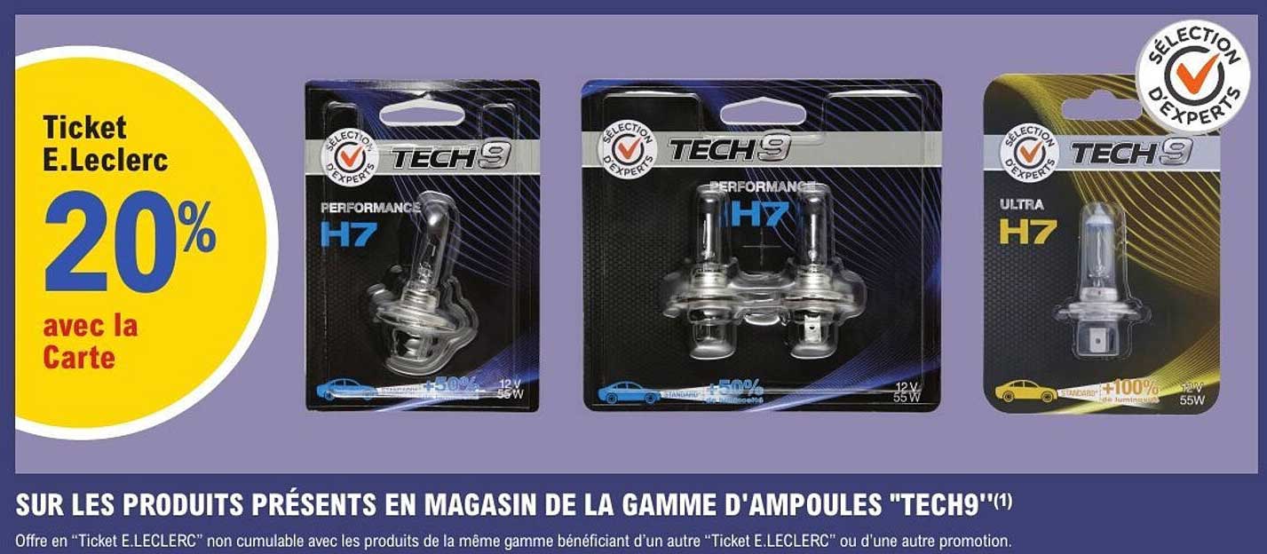 Ticket E.Leclerc 20% avec la Carte