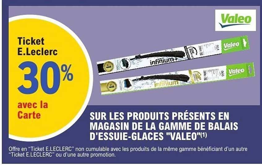 Ticket E.Leclerc 30% avec la Carte