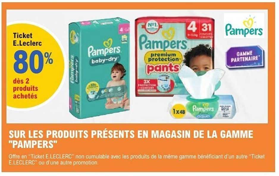 Ticket E.Leclerc 80% dès 2 produits achetés