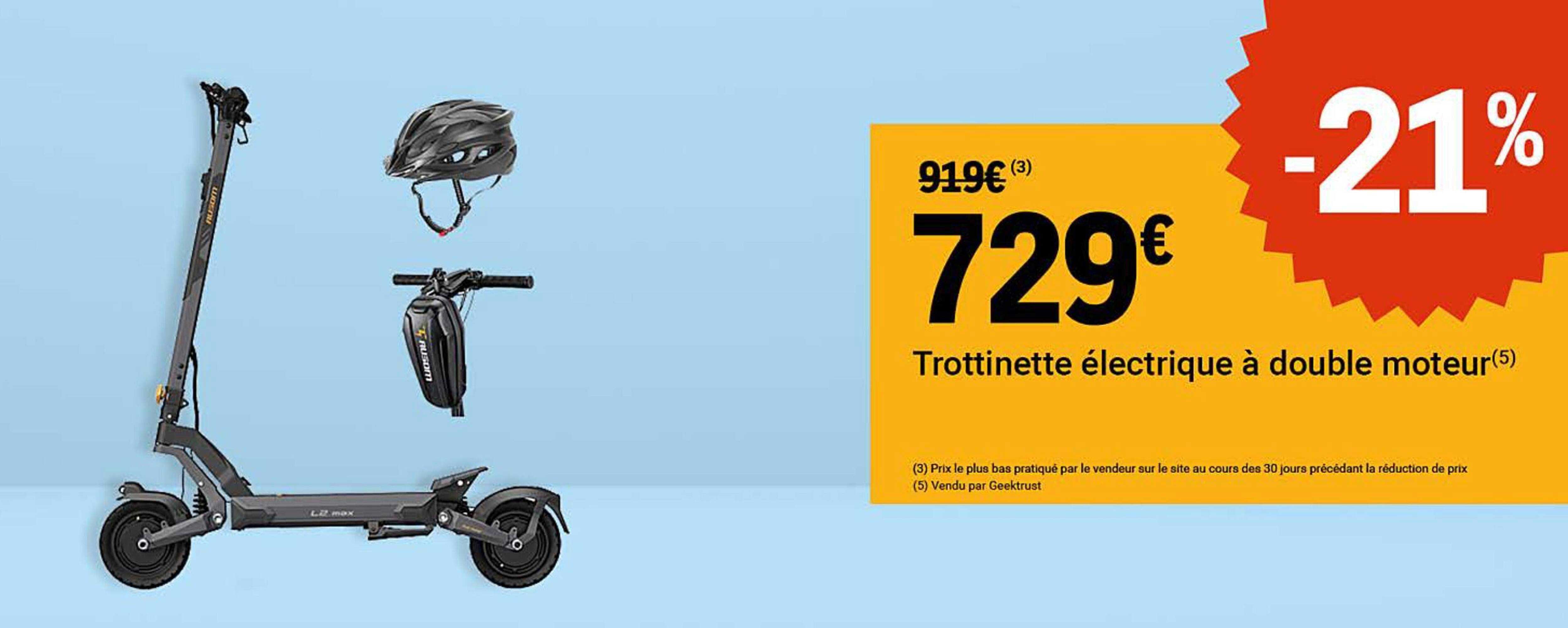 Trottinette électrique à double moteur
