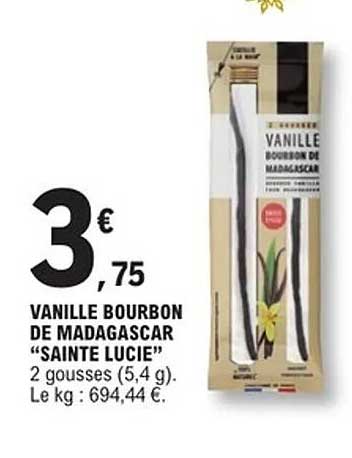 VANILLE BOURBON DE MADAGASCAR “SAINTE LUCIE”