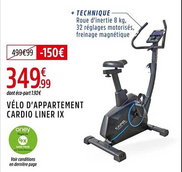VÉLO D'APPARTEMENT CARDIO LINER IX