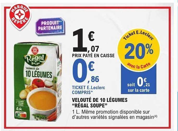 VELOUTÉ DE 10 LÉGUMES “RÉGAL SOUPE”