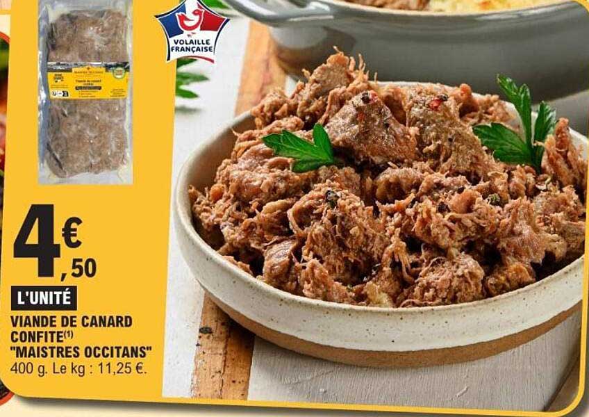 VIANDE DE CANARD CONFITE