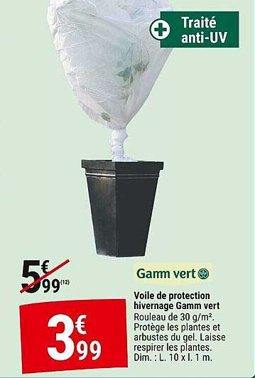 Voile de protection hivernage Gamm vert