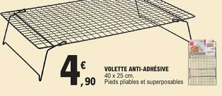 VOLETTE ANTI-ADHÉSIVE
