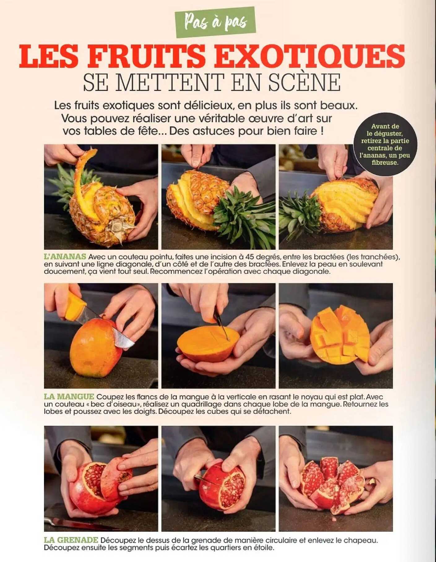 LES FRUITS EXOTIQUES SE METTENT EN SCÈNE