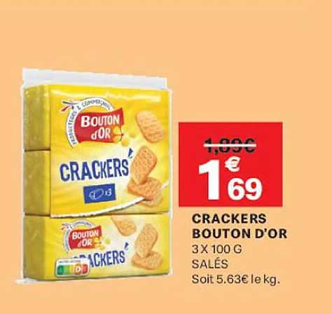 CRACKERS BOUTON D'OR