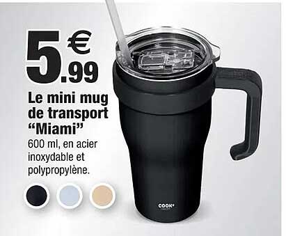 Le mini mug de transport "Miami"