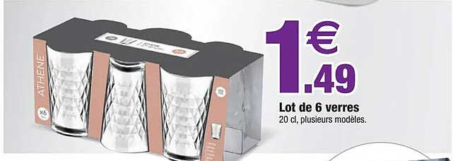 Lot de 6 verres
