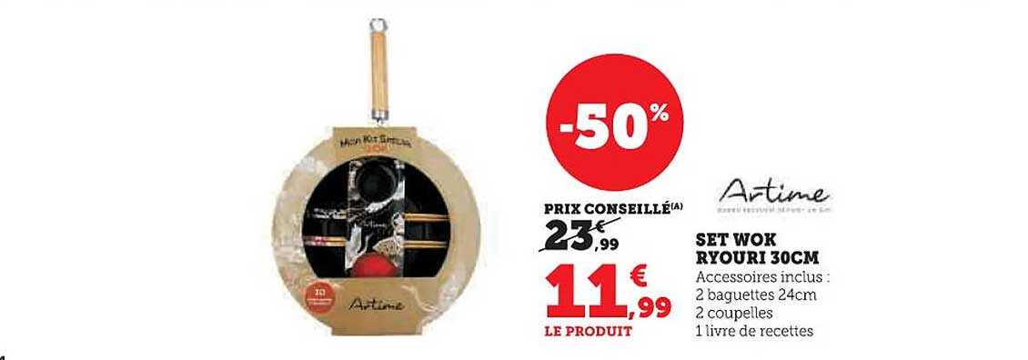 Promo Set Wok Ryouri 30Cm chez Hyper U - 123Catalogue.fr