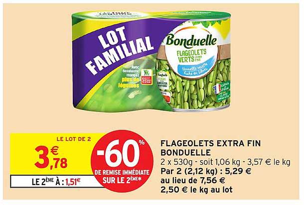 FLAGEOLETS EXTRA FIN BONDUELLE