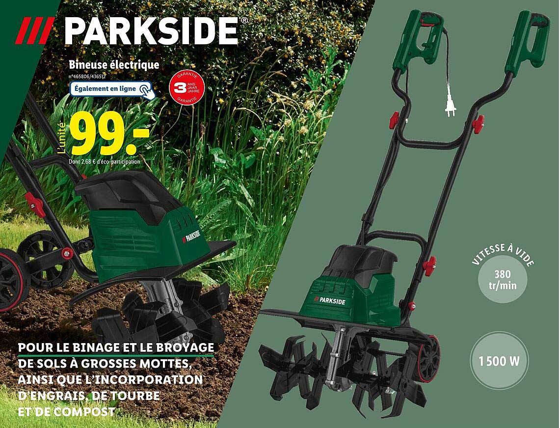 Parkside Bineuse électrique