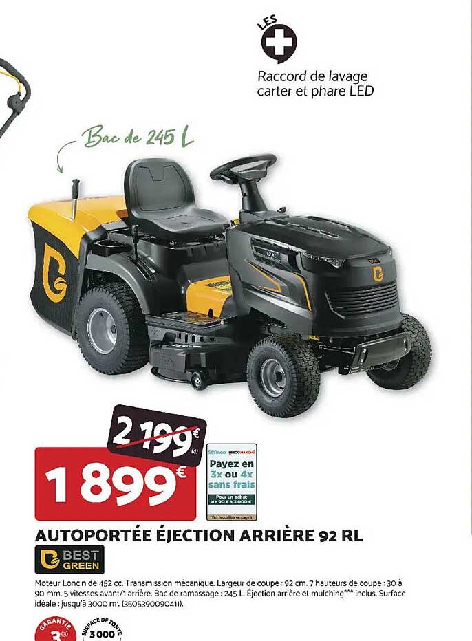 Tondeuse Autoporte Bricomarch