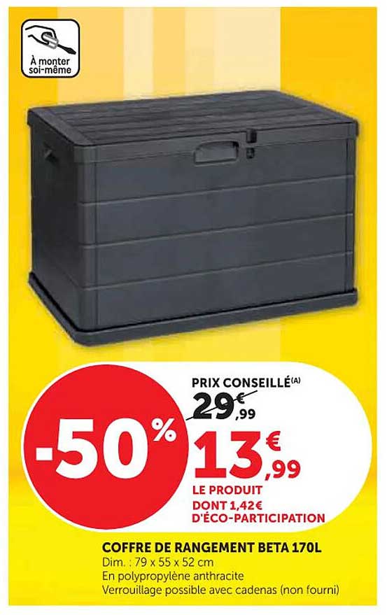 COFFRE DE RANGEMENT BETA 170L