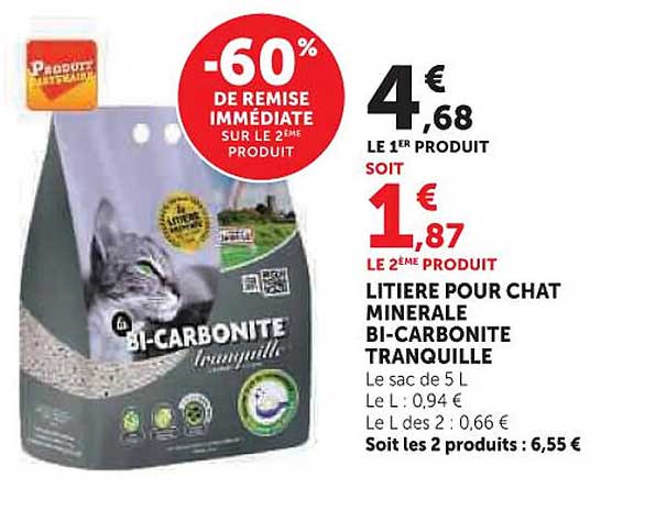 Litire Chat Super U Prix