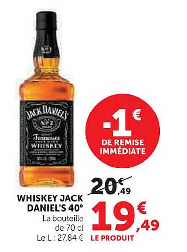 Prix Du Whisky Jack Daniel