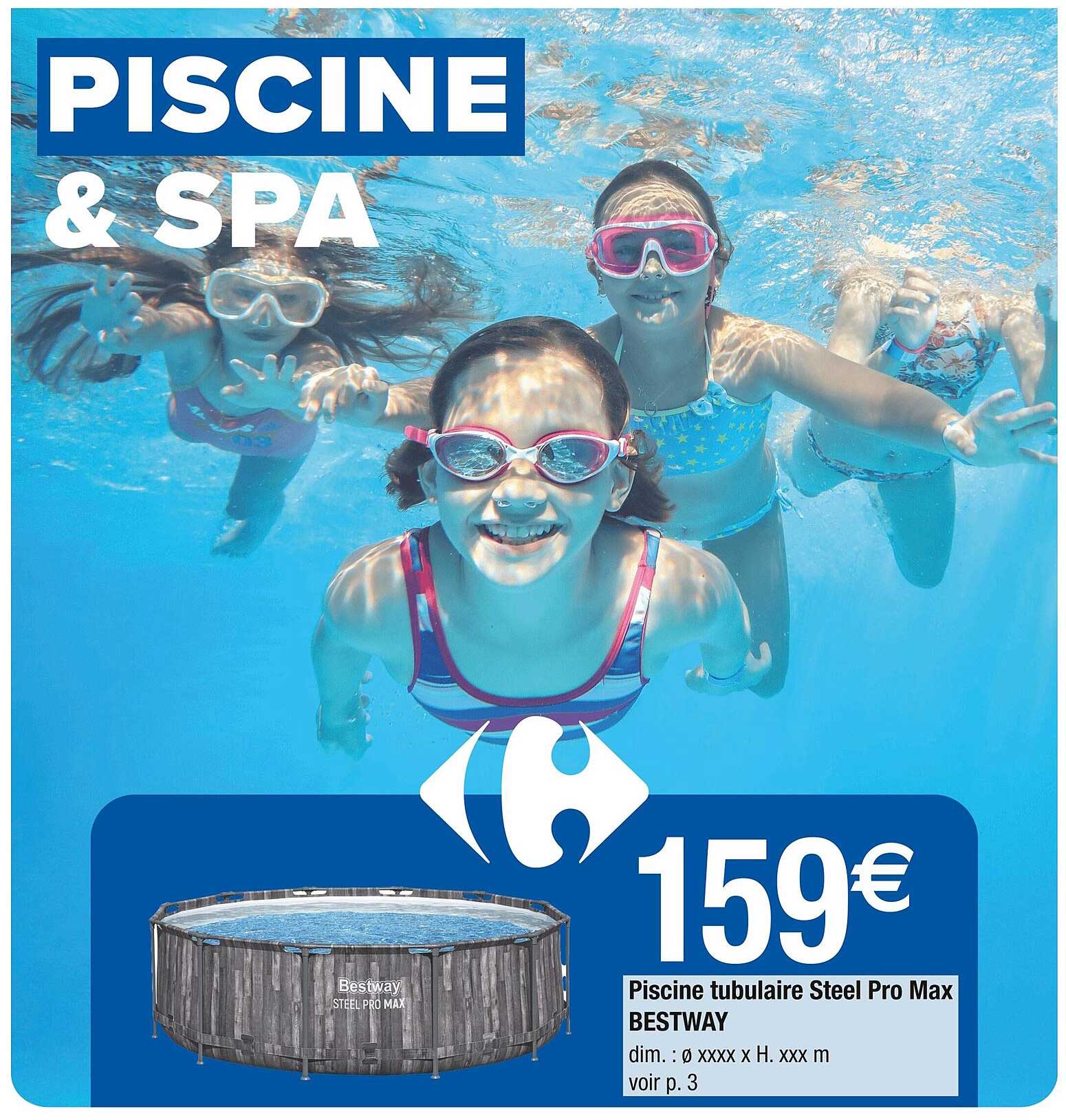 Piscine tubulaire Steel Pro Max BESTWAY