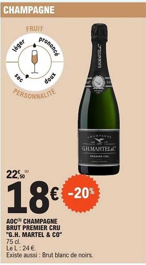 AOC Champagne Brut Premier Cru "G.H. Martel & Co"