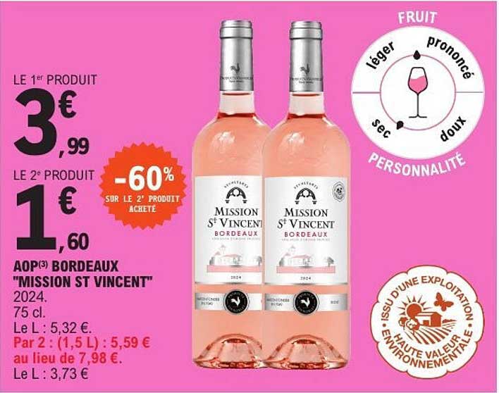 AOP(3) BORDEAUX "MISSION ST VINCENT" 2024