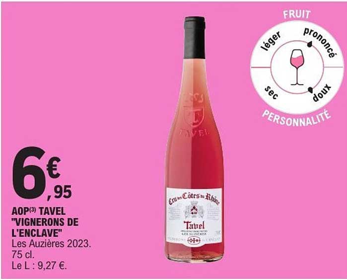 AOP(3) TAVEL "VIGNERONS DE L'ENCLAVE"