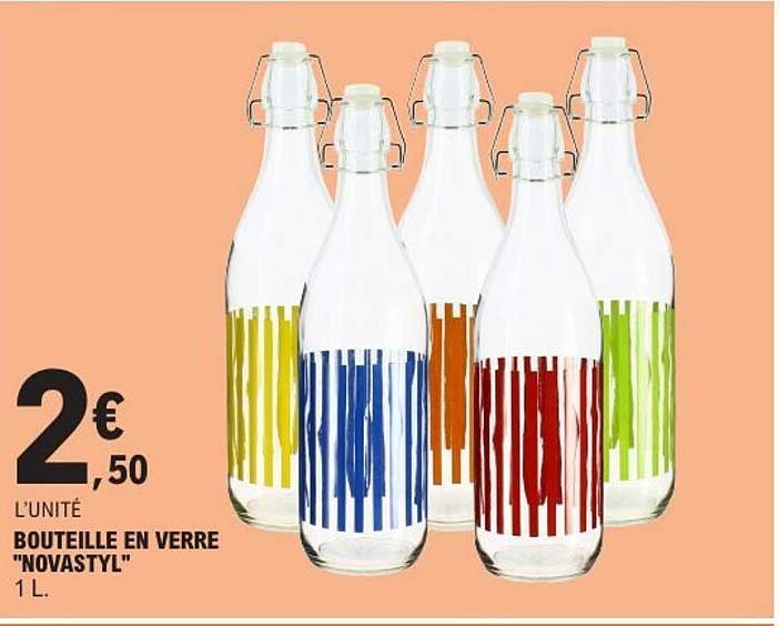 BOUTEILLE EN VERRE "NOVASTYL" 1 L