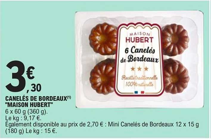 Canelés de Bordeaux "MAISON HUBERT"