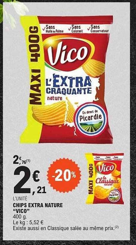 CHIPS EXTRA NATURE "VICO" 400 g