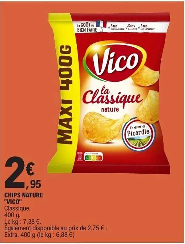 CHIPS NATURE "VICO"