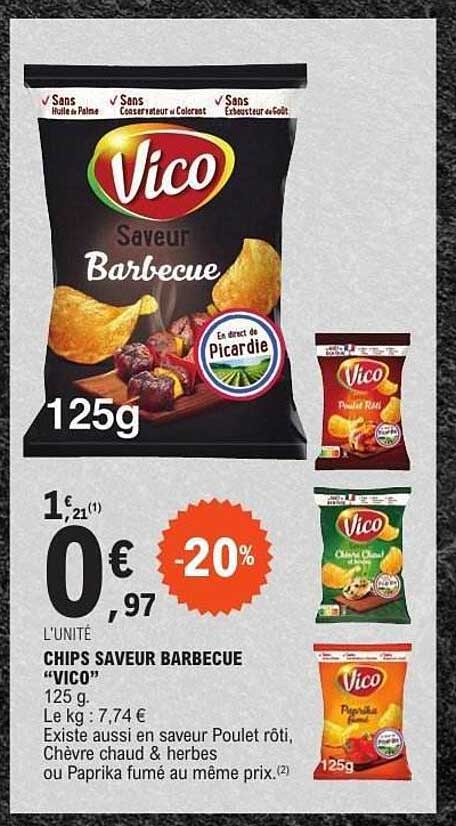 CHIPS SAVEUR BARBECUE “VICO”