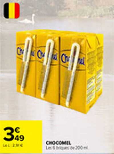 CHOCOMEL Les 6 briques de 200 ml