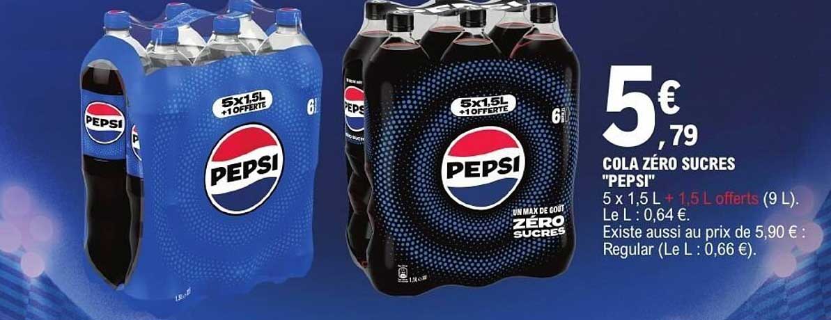 COLA ZÉRO SUCRES "PEPSI"