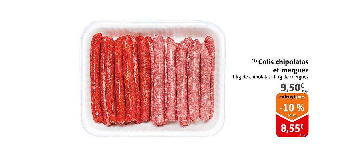 Colis chipolatas et merguez