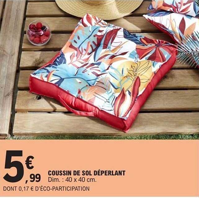 COUSSIN DE SOL DÉPERLANT
