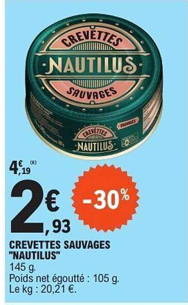 CREVETTES SAUVAGES "NAUTILUS"